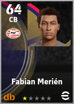 Fabian Merién — CB, OVR 64, MAX 64