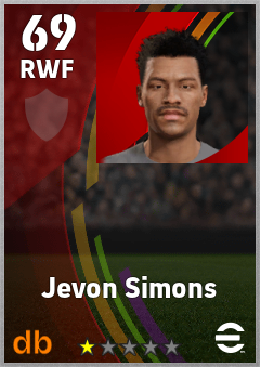 Jevon Simons — RWF, OVR 69, MAX 69