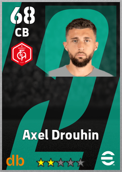 Axel Drouhin — CB, OVR 68, MAX 68