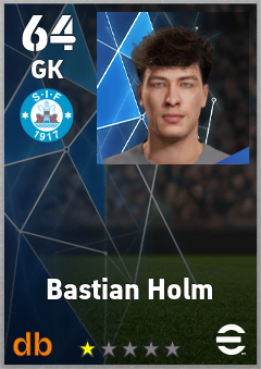 Bastian Holm — GK, OVR 64, MAX 64