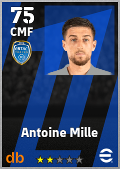 Antoine Mille — CMF, OVR 75, MAX 75