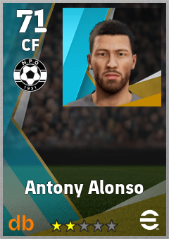 Antony Alonso — CF, OVR 71, MAX 71