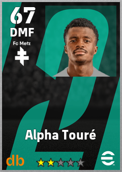 Alpha Touré eFootball player card