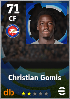Christian Gomis — CF, OVR 71, MAX 71
