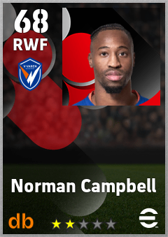Norman Campbell — RWF, OVR 68, MAX 68
