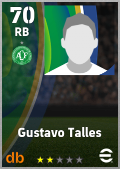 Gustavo Talles — RB, OVR 70, MAX 70