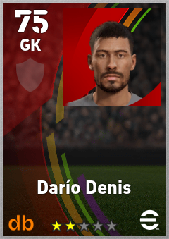 Darío Denis — GK, OVR 75, MAX 75