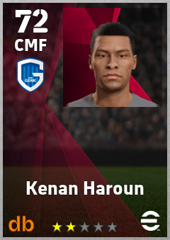 Kenan Haroun — CMF, OVR 72, MAX 72