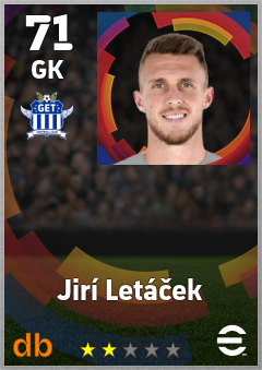 Jirí Letáček — GK, OVR 71, MAX 71