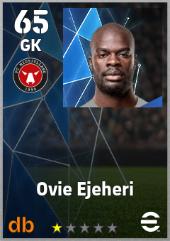 Ovie Ejeheri — GK, OVR 65, MAX 65