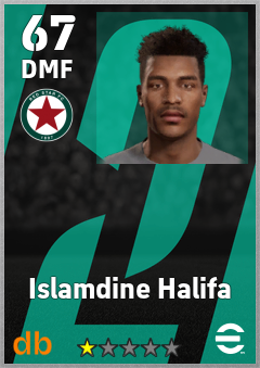 Islamdine Halifa — DMF, OVR 67, MAX 67