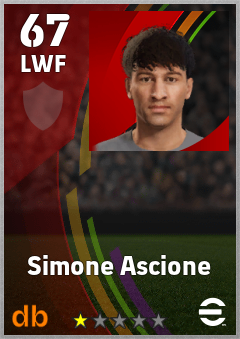 Simone Ascione — LWF, OVR 67, MAX 67