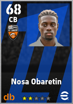 Nosa Obaretin — CB, OVR 68, MAX 68