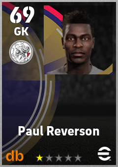 Paul Reverson — GK, OVR 69, MAX 69