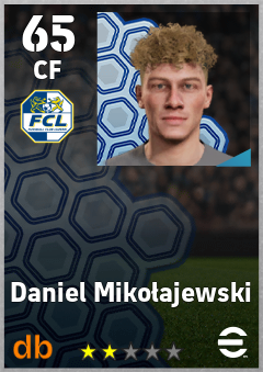 Daniel Mikołajewski — CF, OVR 65, MAX 65