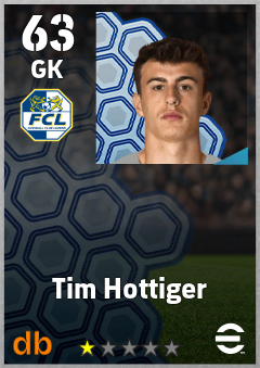 Tim Hottiger — GK, OVR 63, MAX 63