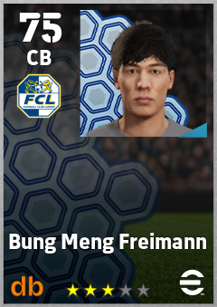 Bung Meng Freimann — CB, OVR 75, MAX 75