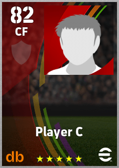 Player C eFootball player card