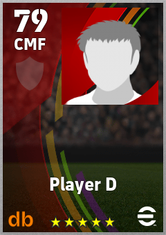 Player D eFootball player card