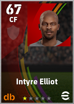 Intyre Elliot — CF, OVR 67, MAX 67