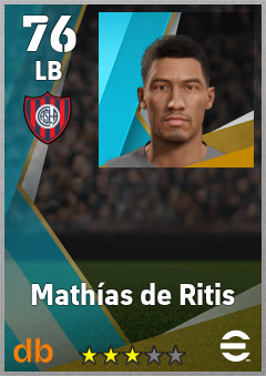 Mathías de Ritis — LB, OVR 76, MAX 76