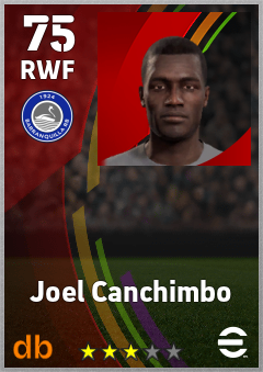 Joel Canchimbo — RWF, OVR 75, MAX 75