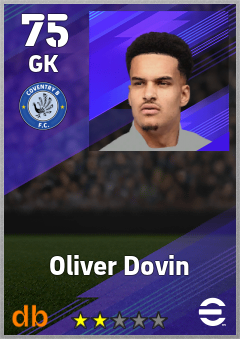 Oliver Dovin — GK, OVR 75, MAX 75