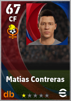 Matias Contreras — CF, OVR 67, MAX 67