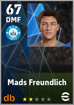Mads Freundlich — DMF, OVR 67, MAX 67