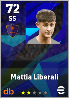 Mattia Liberali — SS, OVR 72, MAX 72