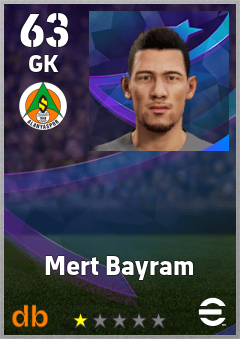 Mert Bayram — GK, OVR 63, MAX 63