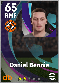 Daniel Bennie — RMF, OVR 65, MAX 65
