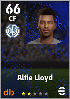 Alfie Lloyd — CF, OVR 66, MAX 66