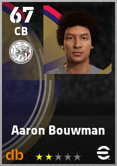 Aaron Bouwman eFootball player card