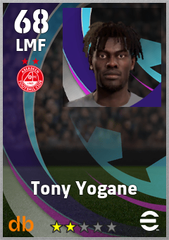 Tony Yogane — LMF, OVR 68, MAX 68