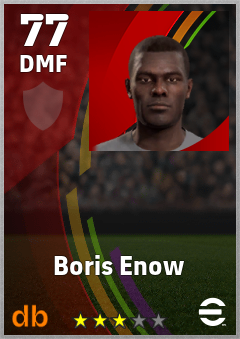 Boris Enow — DMF, OVR 77, MAX 77