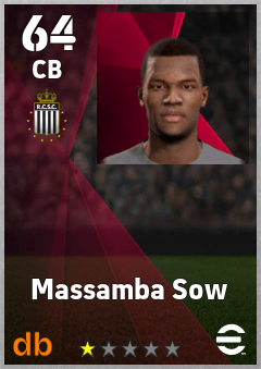Massamba Sow — CB, OVR 64, MAX 64