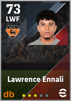 Lawrence Ennali — LWF, OVR 73, MAX 73