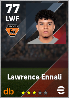 Lawrence Ennali — LWF, OVR 77, MAX 77