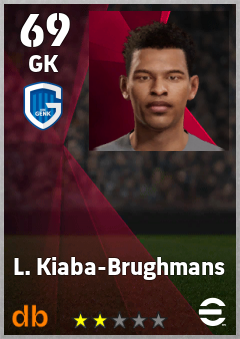 L. Kiaba-Brughmans — GK, OVR 69, MAX 69