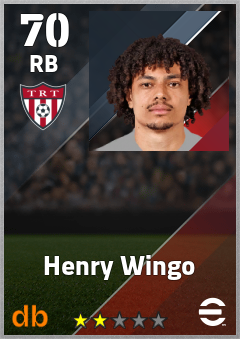 Henry Wingo — RB, OVR 70, MAX 70