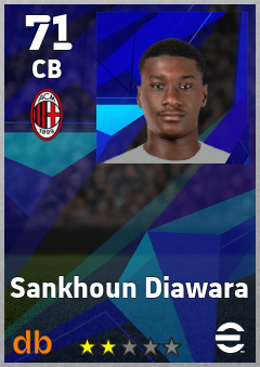 Sankhoun Diawara — CB, OVR 71, MAX 71
