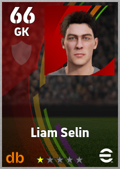 Liam Selin — GK, OVR 66, MAX 66