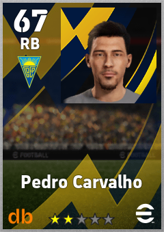 Pedro Carvalho — RB, OVR 67, MAX 67