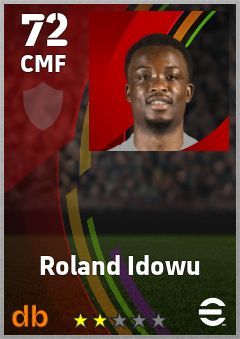 Roland Idowu — CMF, OVR 72, MAX 72