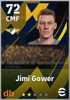 Jimi Gower — CMF, OVR 72, MAX 72