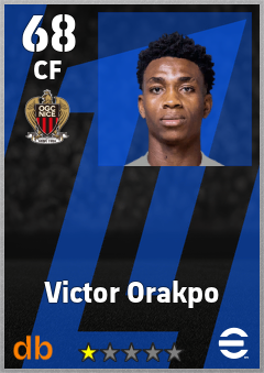 Victor Orakpo — CF, OVR 68, MAX 68