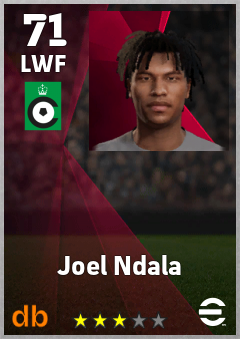 Joel Ndala — LWF, OVR 71, MAX 71