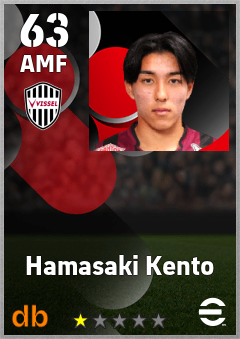 Hamasaki Kento eFootball player card