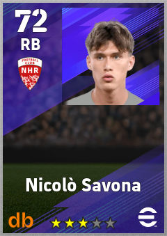 Nicolò Savona eFootball player card